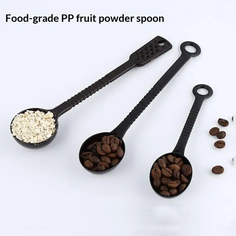 Baking Tools 10g Measuring Spoon 10Pcs Non-slip Long Handle Coffee/Black Coffee Scoop Plastic Hangable Sugar Scoop Kitchen