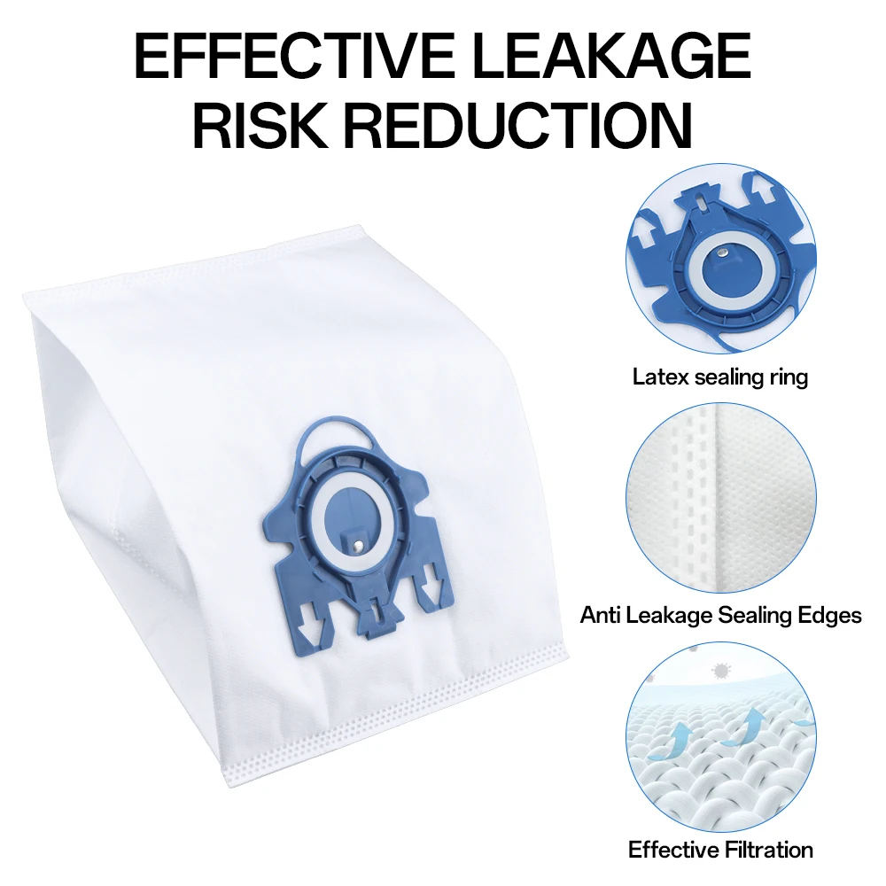 For Miele GN Hyclean 3D Complete C2 C3 Classic C1 S4 S5 S6 S8 S240 S270 S400 Series Vacuum Cleaner Dust Bags Replacement Parts