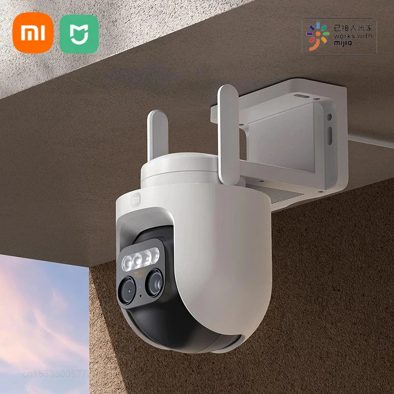 Xiaomi Mijia Outdoor Camera CW700S Security Camera 4 Megapixel 9x Zoom Full Color Night Vision Sound Light Alarm for Smart Home