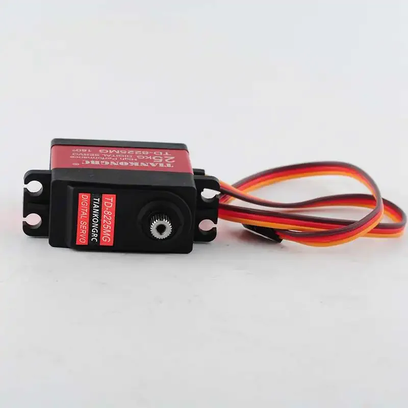 Motor Servo Digital TD-8225MG torsi tinggi 25KG tahan air 180 270 360 roda gigi logam untuk 1/8 1/10 1/12 mobil RC Baja perahu lengan robot