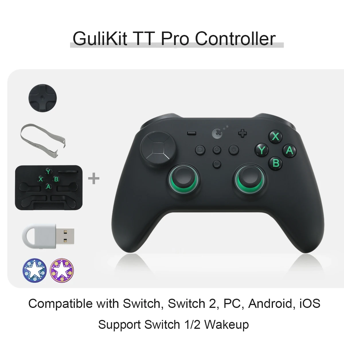 GuliKit TT Pro ゲームコントローラー、TMRジョイスティック、ハイパー