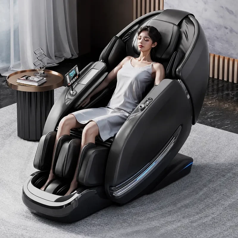 New 4D Massage Chair SL Guide Rail Full Body Home Luxury Space Capsule Zero Gravity Intelligent Voice Control