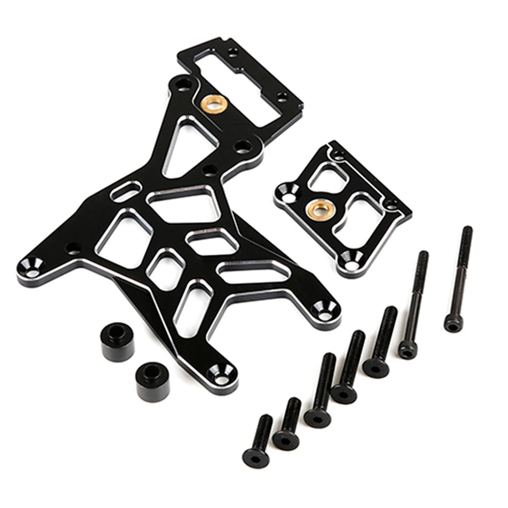 CNC Processing All Metal Thickened Rear Second Floor Plate for ROVAN KM HPI BAJA 5B 5T 5SC Rc Car Toys Parts,Black