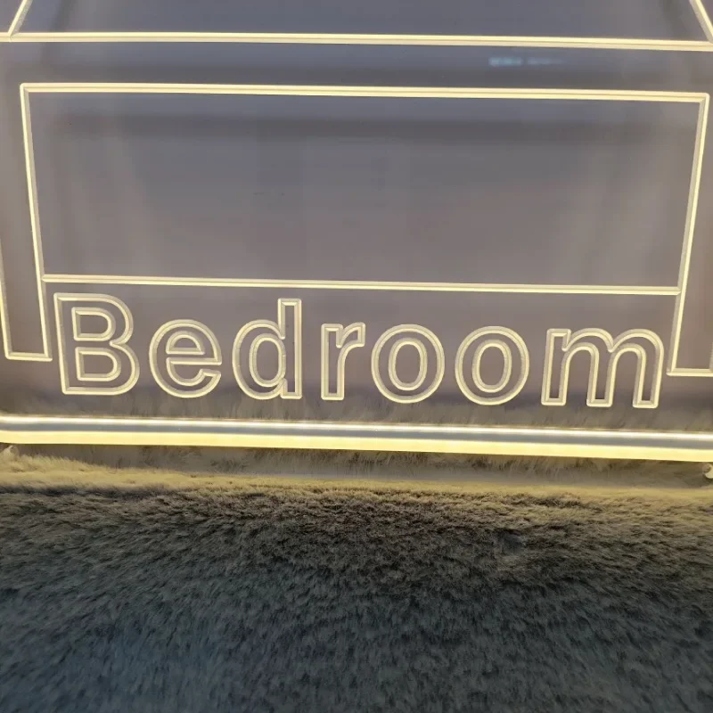 3D Carve Neon Sign com Dimmer Switch, Luzes LED personalizadas, Decoração de parede para casa, Loja, Decorações de quarto, Estética, 12 cores