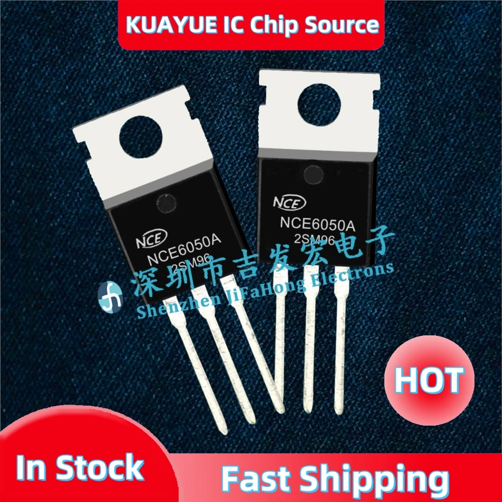 10PCS-30PCS NCE6050A  TO-220 60V 50A   Fast Shipping In Stock