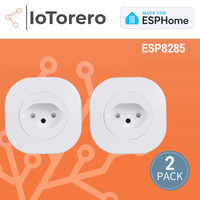 IoTorero Made For ESPHome 2 PACK ESP8285 Switzerland Plug Consumption Monitoring 16A Works With Home Assistant