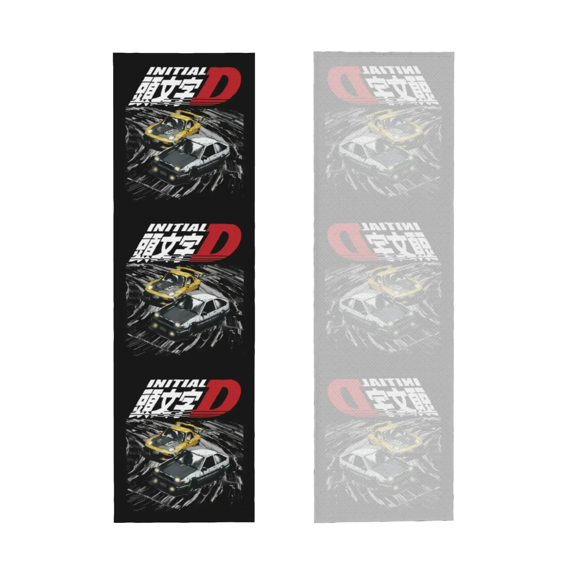Mountain Downhill Night Drift Racing Initial D Towel Quick Drying  Super Soft  Running Towels