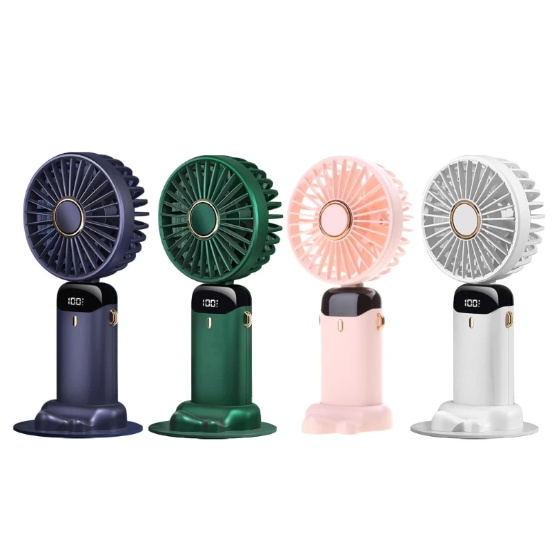 2022 New Usb Hand-held Fan Mini Portable Student Small Fans LED Digital Display