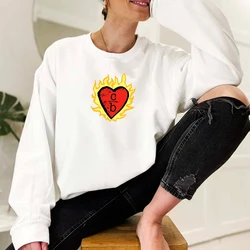 One Tree Hill Clothes Over Bros Fire Funny Women Sweatshirt O Neck Trendy Simple Printed Womens Hoodies Long Sleeve Tops Jumper