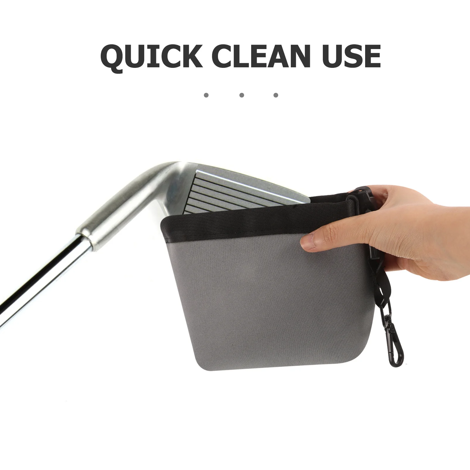 حقيبة تنظيف ملحقة، تصميم قابل للفصل، مادة سهلة التنظيف، حقيبة تنظيف كرة الجولف، محمولة ومتينة ومتعددة الوظائف