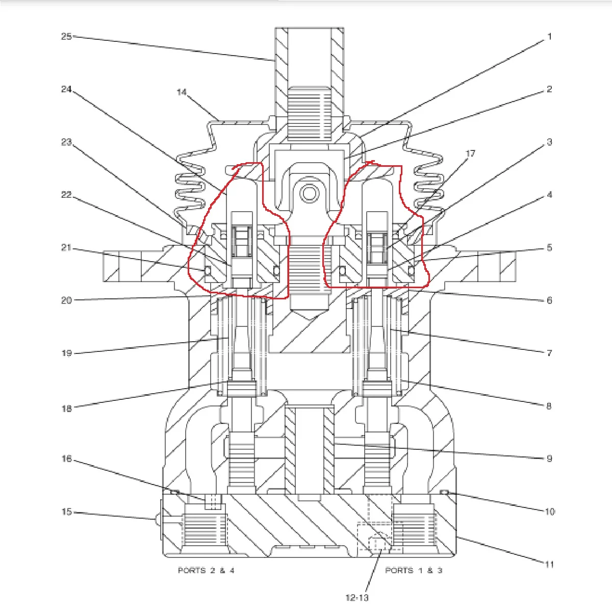 118-4086,096-1628,Pilot Valve plunger kit for caterpillar CAT 320B,320C,320D,307C,308C,311,311B,311C,311D,336D,330C,349D,313D