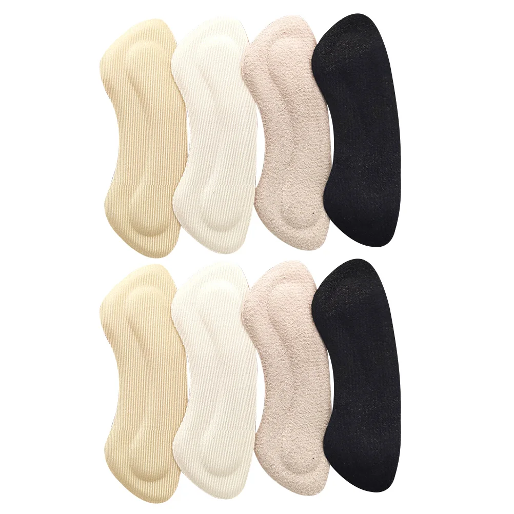

4 Pairs High Heels Stickers Silica Gel Cushion Pads Thickened Reusable Protective Patch Heel Grips Foot Care Tools