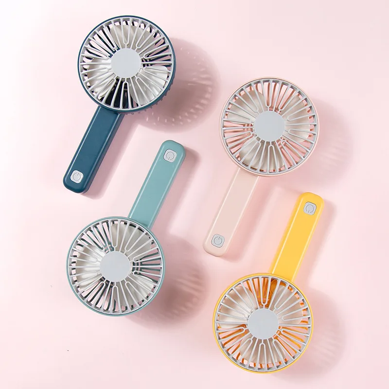 Mini Handheld Rechargeable Fan - Portable, Silent, Multi-Speed, Foldable, and Battery-Operated for Easy Convenience