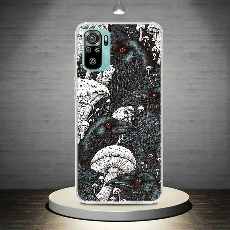 Dark Demon Black Skeleton Phone Case Coque For Xiaomi Redmi Note 13 12S 12 11 11S 11T 11E 10 Pro Plus 10S 9 9S 9T 8 8T Global 7 