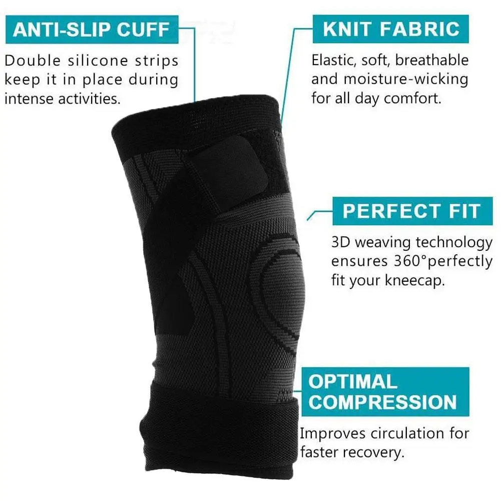 

Knee Pads Compression KneePad Knee Braces For Arthritis Joint Support Sports Safety Volleyball Gym Sport Brace Protector