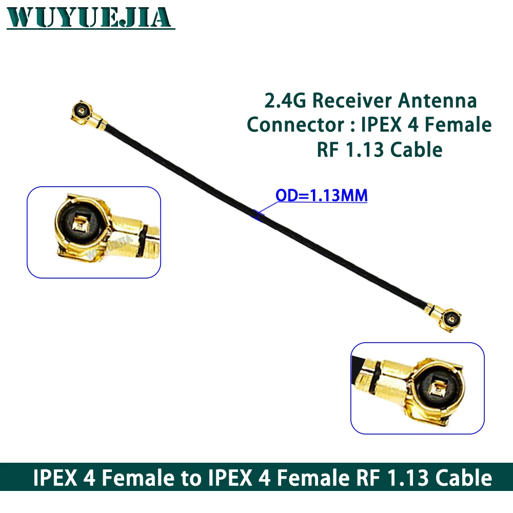 1Pcs U.fl IPEX4 MHF4 Male to MHF4 Female Connector RF1.13 RF Coaxial Pigtail Jumper WIFI 3G 4G Extension Cord Cable 3~50cm