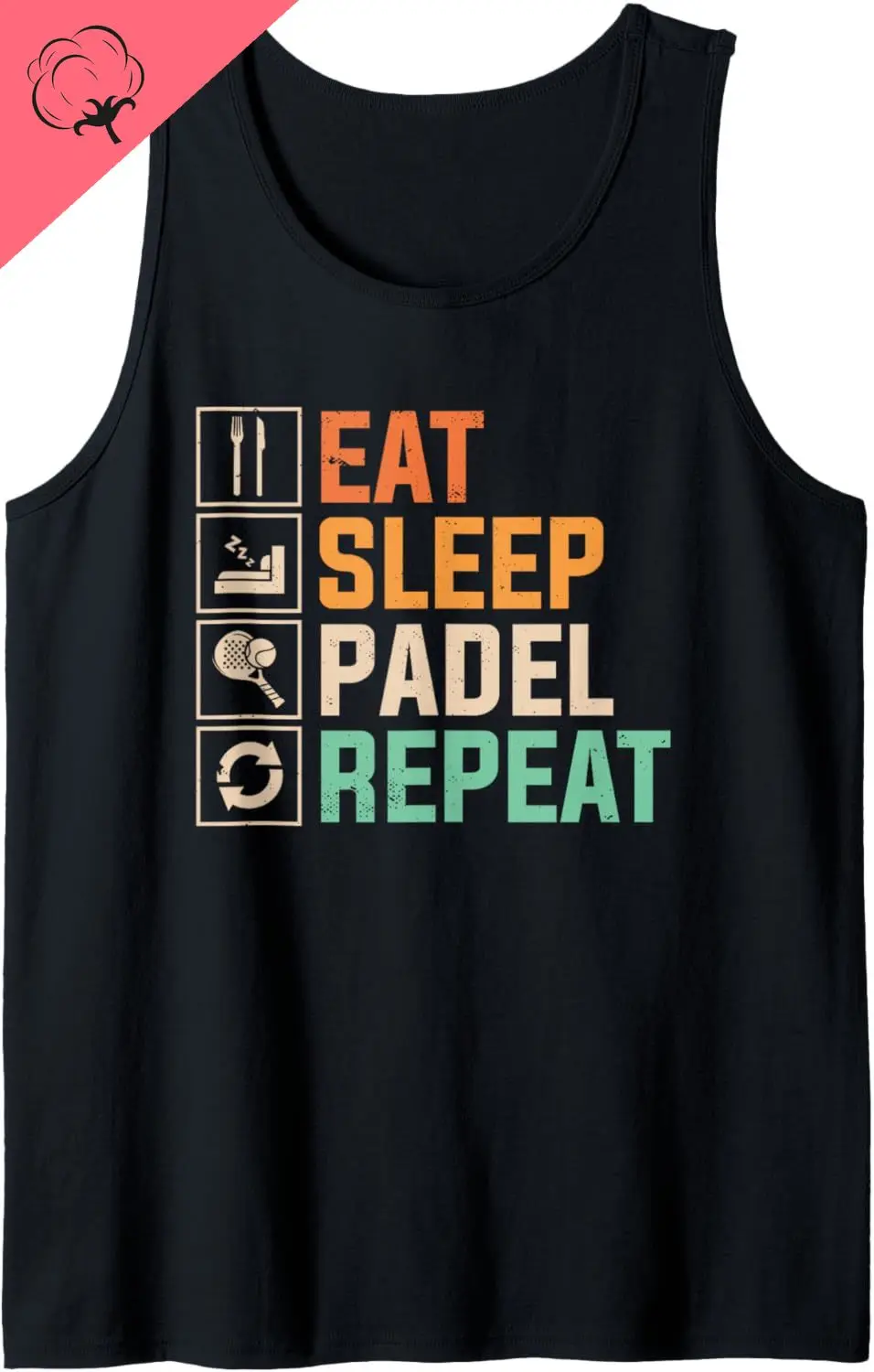 Padel Player Paddleball Tank Top Chaleco corto de algodón para salir Divertida camisa de algodón de verano Chalecos para hombres y mujeres