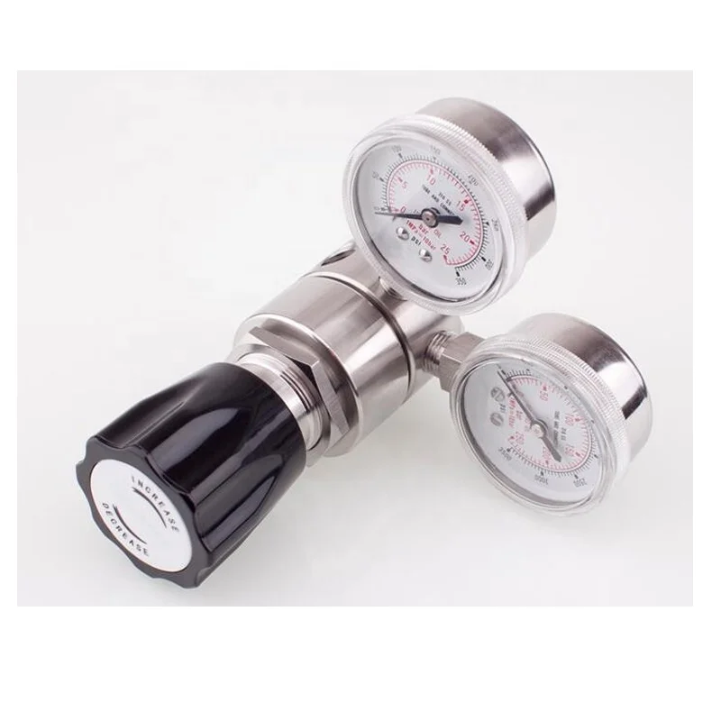 two stage gas pressure regulator for high purity gases pressure regulator valves