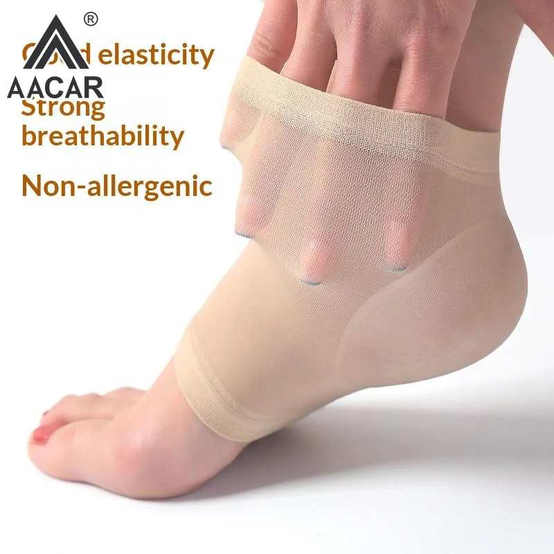 1pair Silicone Heel Protector Set Moisturizing Socks Anti-Crack Repair Protective Cover Plantar Pain Relief Foot Care Tools