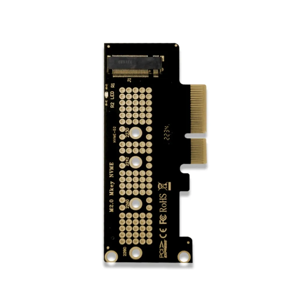 PCI-E 4X 8X 16X NVME to PCIe Bracket Included High Speed M.2 NGFF Adapter 2230 2242 2260 2280 M.2 SSD Adapter Desktop PC