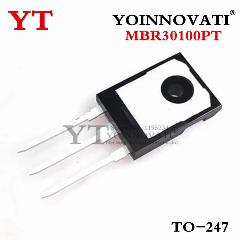 5Pcs/lot MBR30100PT MBR30100 schottky diode, 30A / 100V, TO - 247