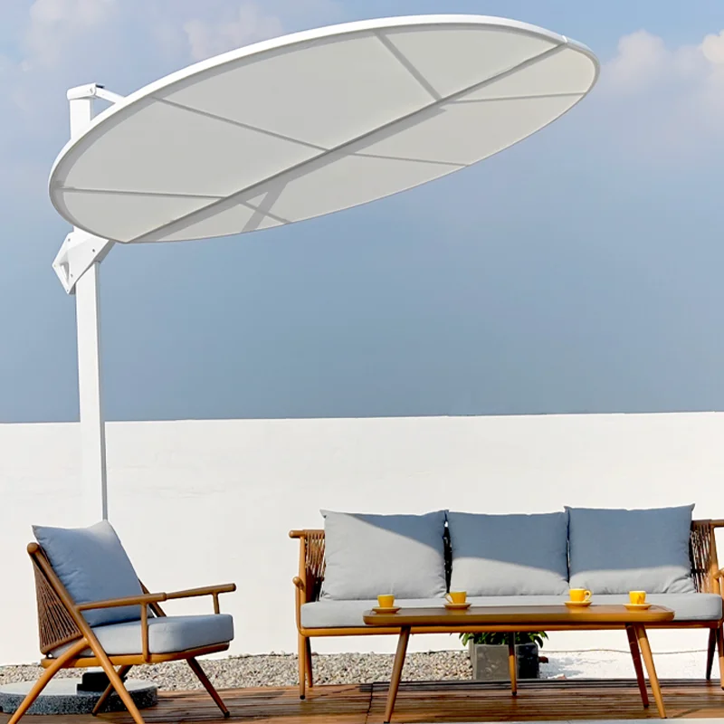 

Wholesale Full Aluminum Manual Windproof Rain Proof Parasol Outdoor Sunshade Custom Logo Printing Beach Umbrella 220cm Diameter