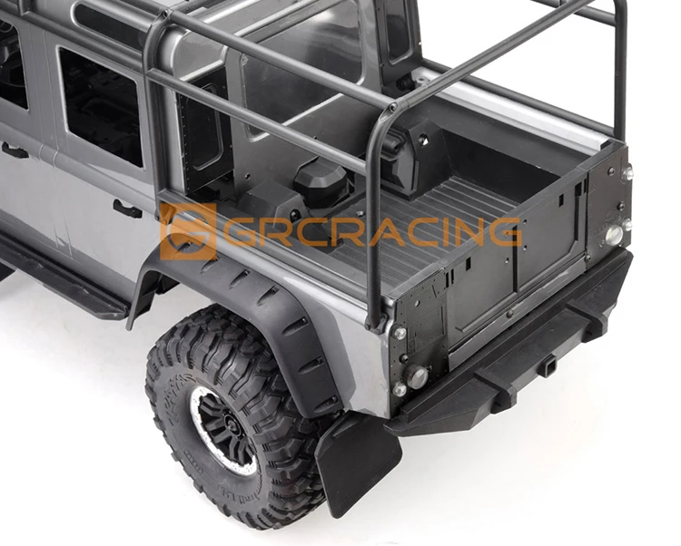 Para 1/10 Rc Car Trax Trx-4 Defender vehículo todoterreno cubierta de rueda trasera placa inferior compartimento trasero piezas de camiones Trx4 G156d