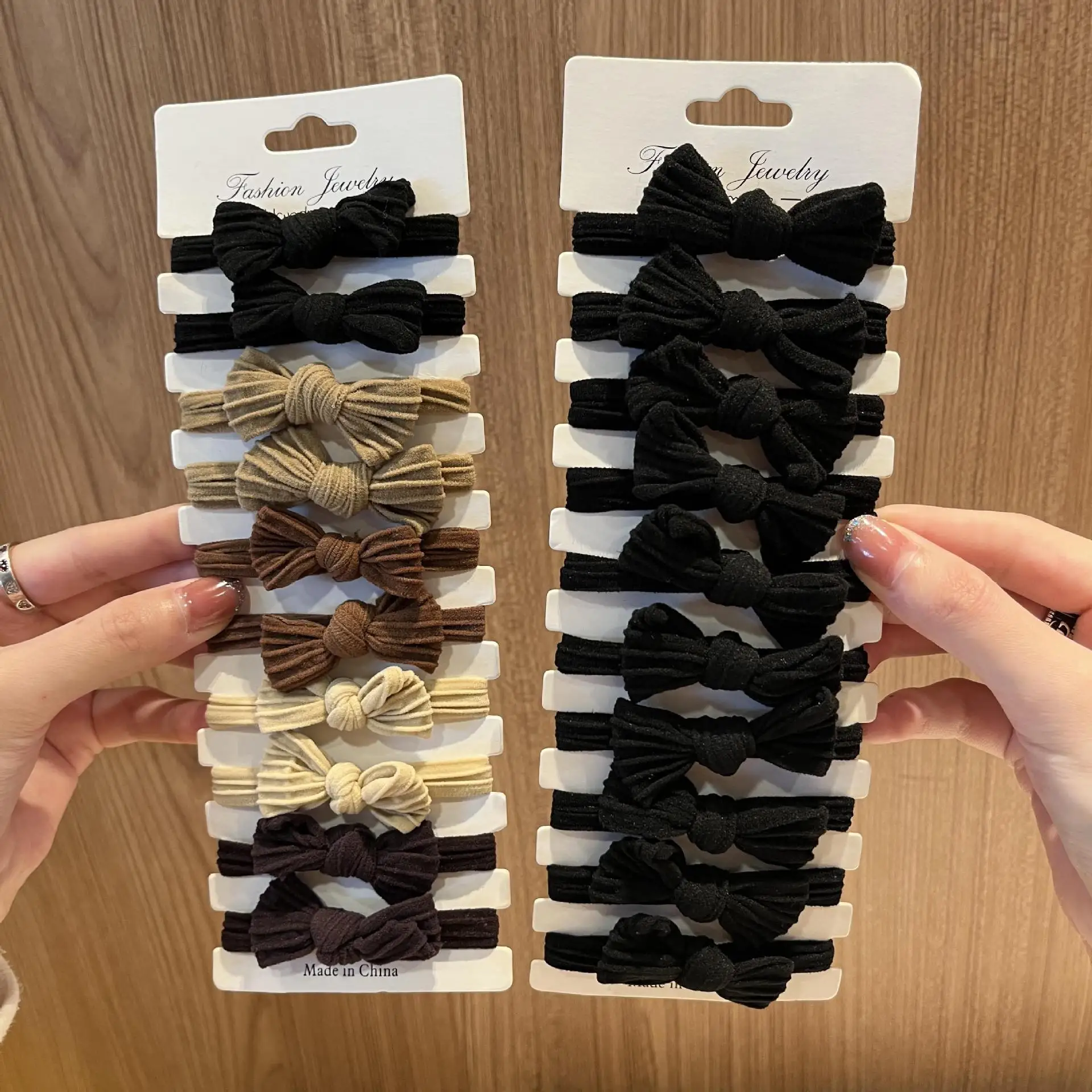 10/30Pcs Colorful Bowknot Hair Bands for Women 4CM Fashion Elastic Headbands Girls Ponytail Holder Headwear Hair Accessories