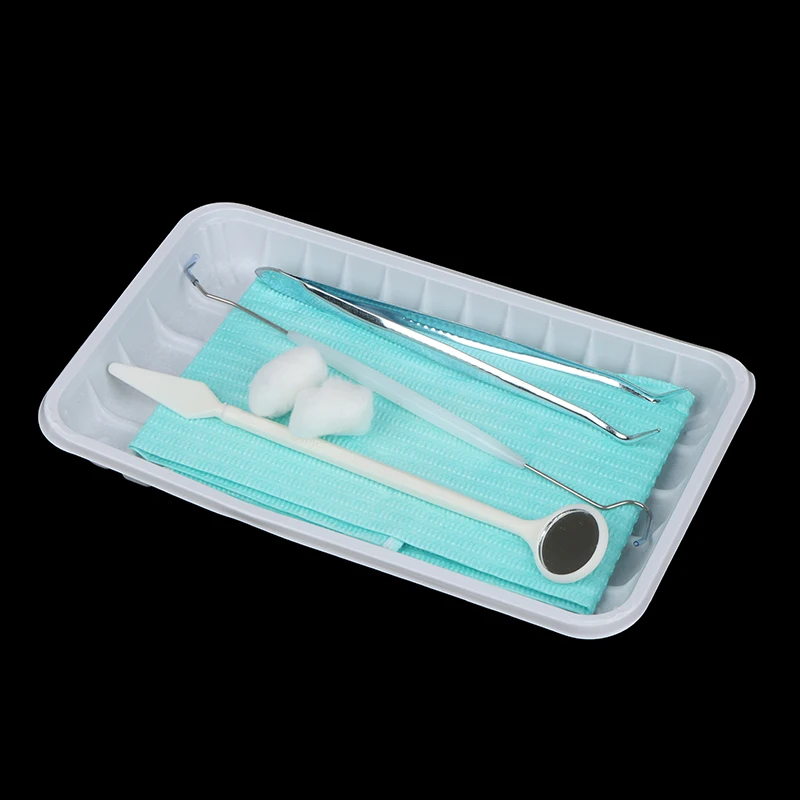 1set Medical Disposable Dental Instruments Examination Kit Mouth Mirror Tool Disposable Oral Instrument Box