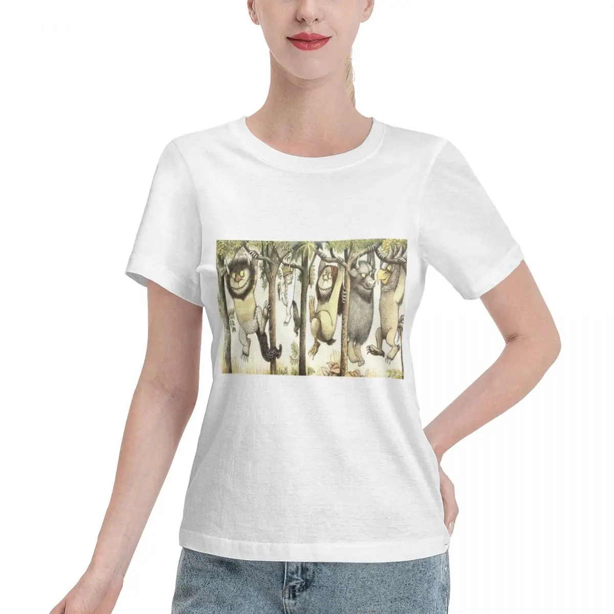 Quick Dispatch Wild Things Romp Max Women's T-shirt Fairycore Soft Skin Friendly Top