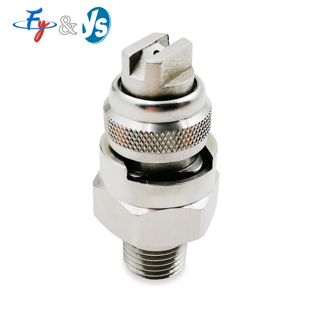 

Industrial Quick-Connect Spray Nozzle - Stainless Steel V-Shaped Flat Fan & Full Cone Water Jet for Cooling/Washing
