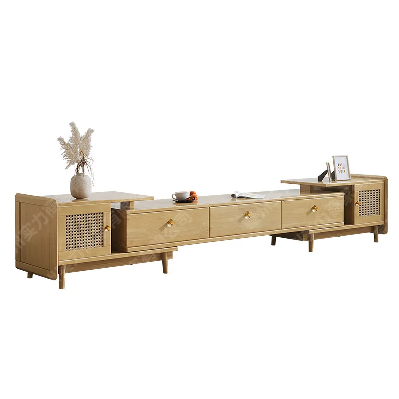 

Quiet wind rattan TV cabinet Nordic Japanese simple living room small apartment floor