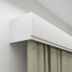 Double Rods and Pelmet with Light Belt, Four-in-One Curtain, Optional Ceiling Mounting, Customize Length