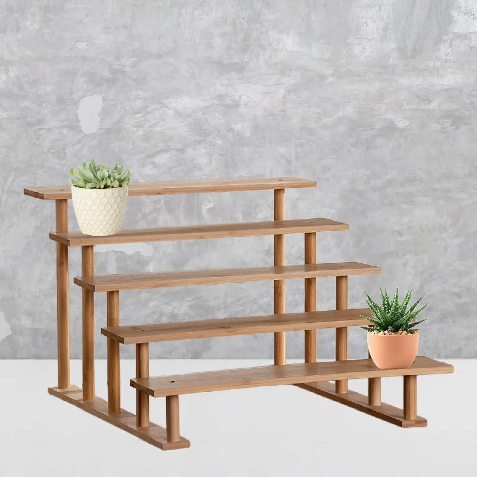 Riser Display Kayu Stand Display Riser untuk Kerajinan Tanaman Restoran