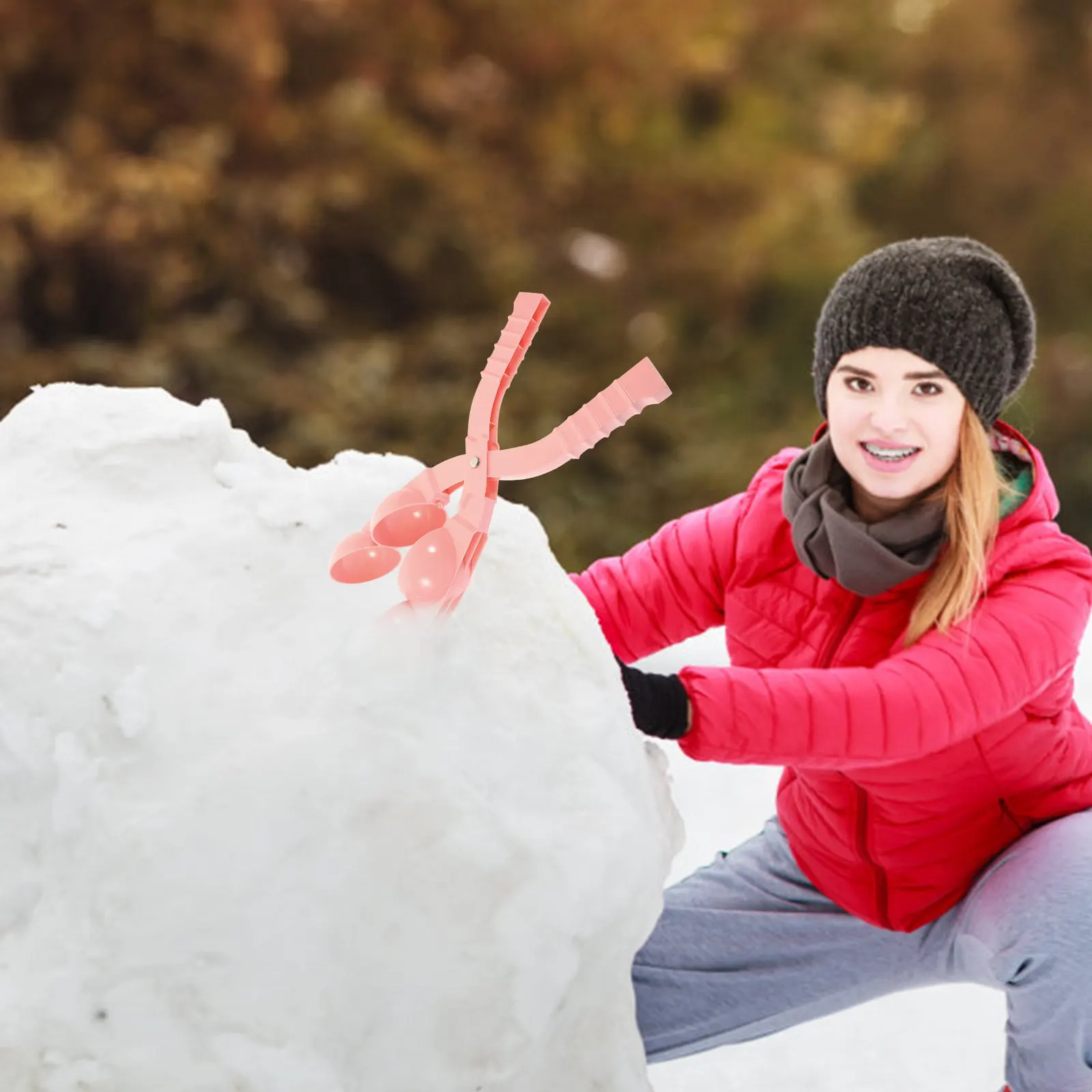 

3Pcs Clamp Quick Snow Maker Winter Outdoor Playing Kids Making Clip Portable Maker Snow Clip Making Tool