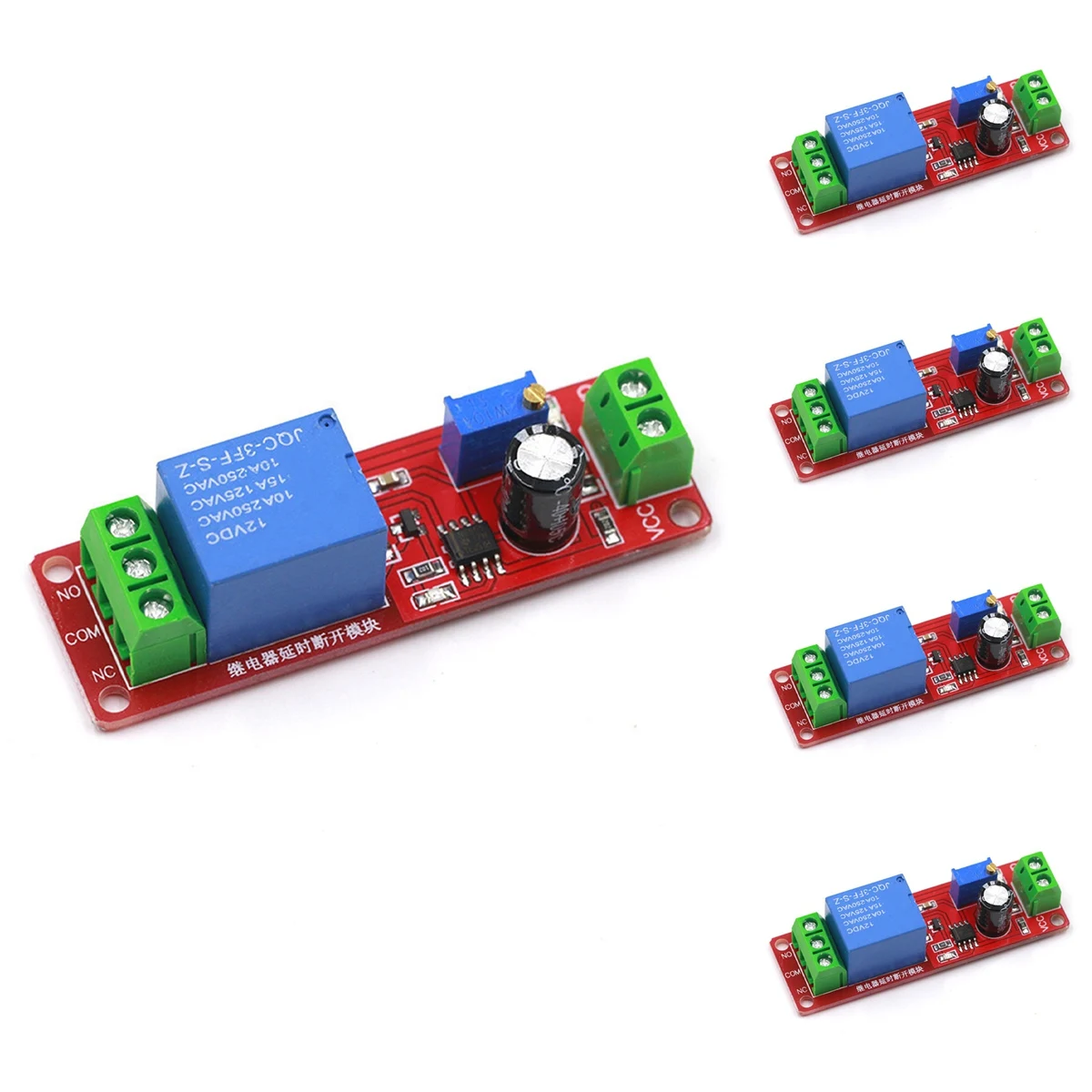 5Pcs NE555 DK555 Timer Switch Adjustable Disconnect Module Time Delay Relay Module DC 12V Delay Relay Shield 0-10S