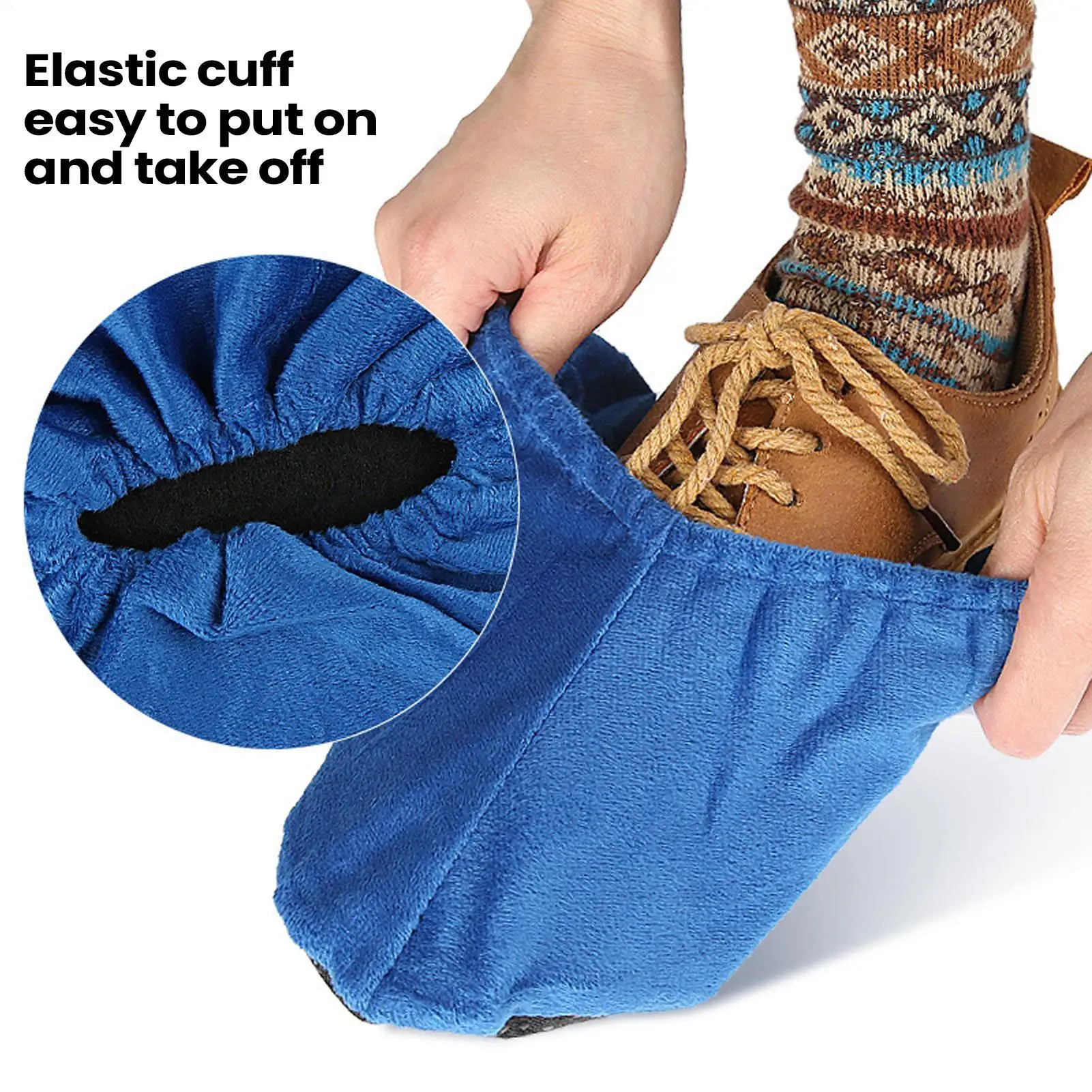 Reusable Shoe Covers Non-slip For Men Women Washable Keep Floor Carpet Cleaning Household Indoor Outdoor Shoes Protector Cover