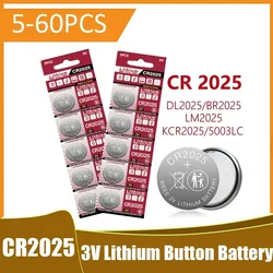 3V CR2025 Li-ion button battery DL2025 BR2025 5003LC LM2025 CR 2025 button battery watch battery for toy clock calculation