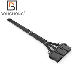 12VHPWR 12V-2x6P to 3pcs PCi-E GPU 8Pin Graphics Video Card 3x8pin PCIE 5.0 Cable RTX 5080 5090 Power Supply Extension Cable