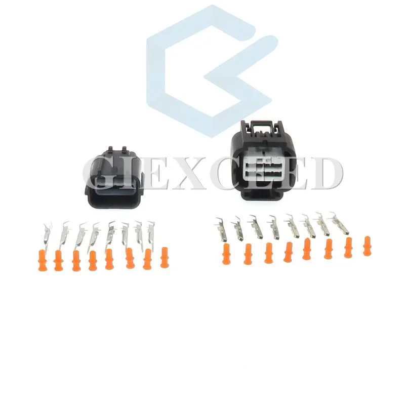 

2 Sets 8 Pin 7282-2148-30 7283-2148 Auto Headlight Socket Automotive Radar Cable Connector AC Assembly Waterproof Plug For Honda