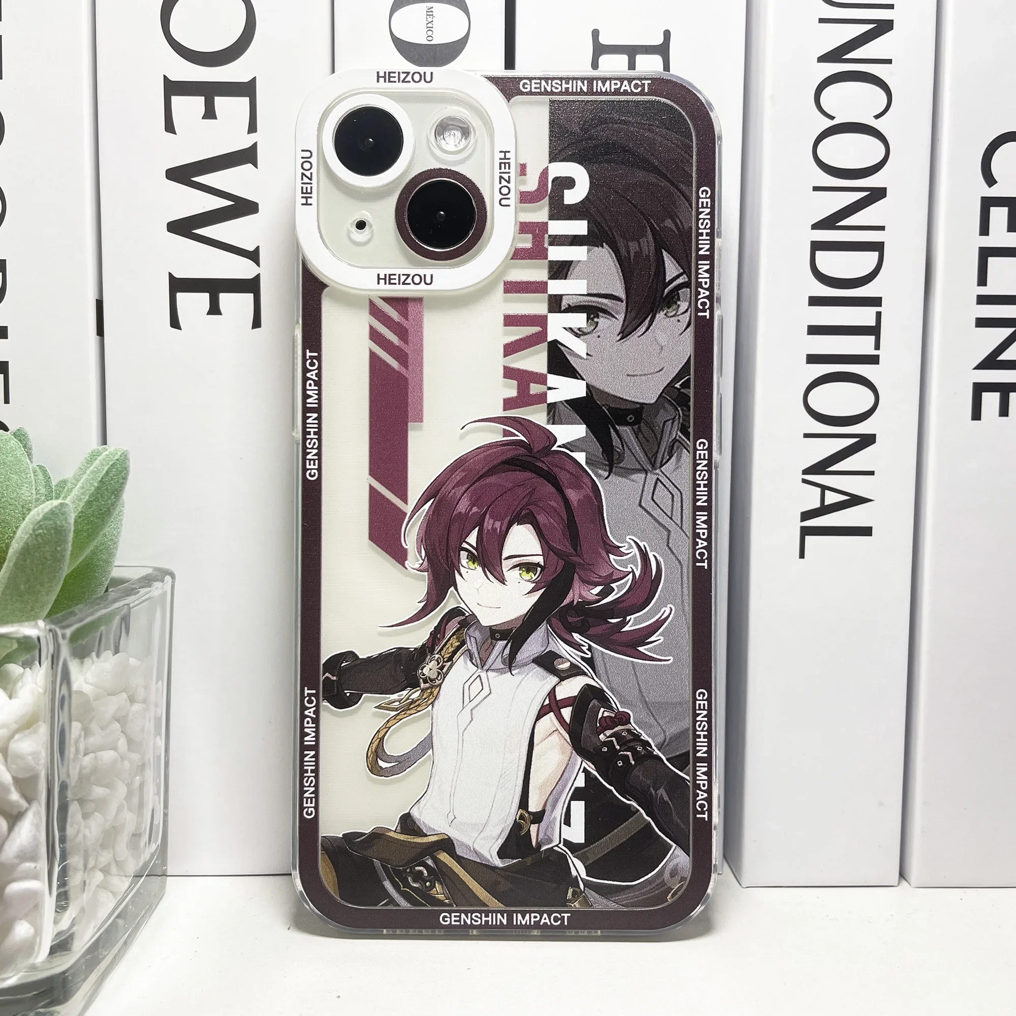 Genshin Impact Noelle Qiqi Raiden Rosaria Kokomi Shenhe Heizou Phone Case For iPhone 16 15 Pro Max 14 Plus 13 Mini 12 11 Cover