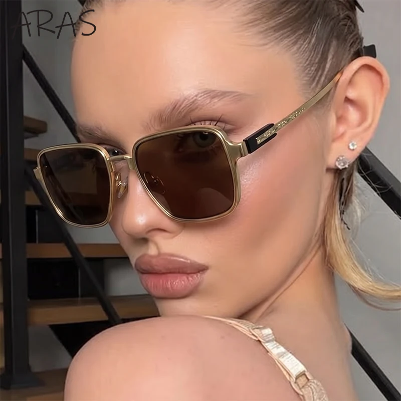 

Vintage Square Sunglasses Women 2026 Luxury Designer Steampunk Classic Oversized Sun Glasses Metal Frame Shades Outdoor Eyewear