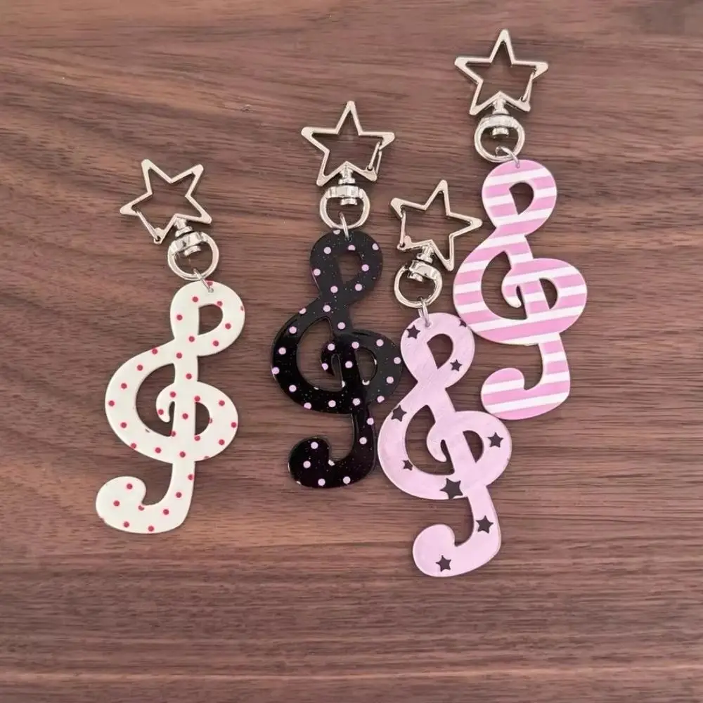Fashion Cartoon Acrylic Keychain Sweet Kawaii Mobile Phone Pendants INS Shaped Illustration Bag Charms