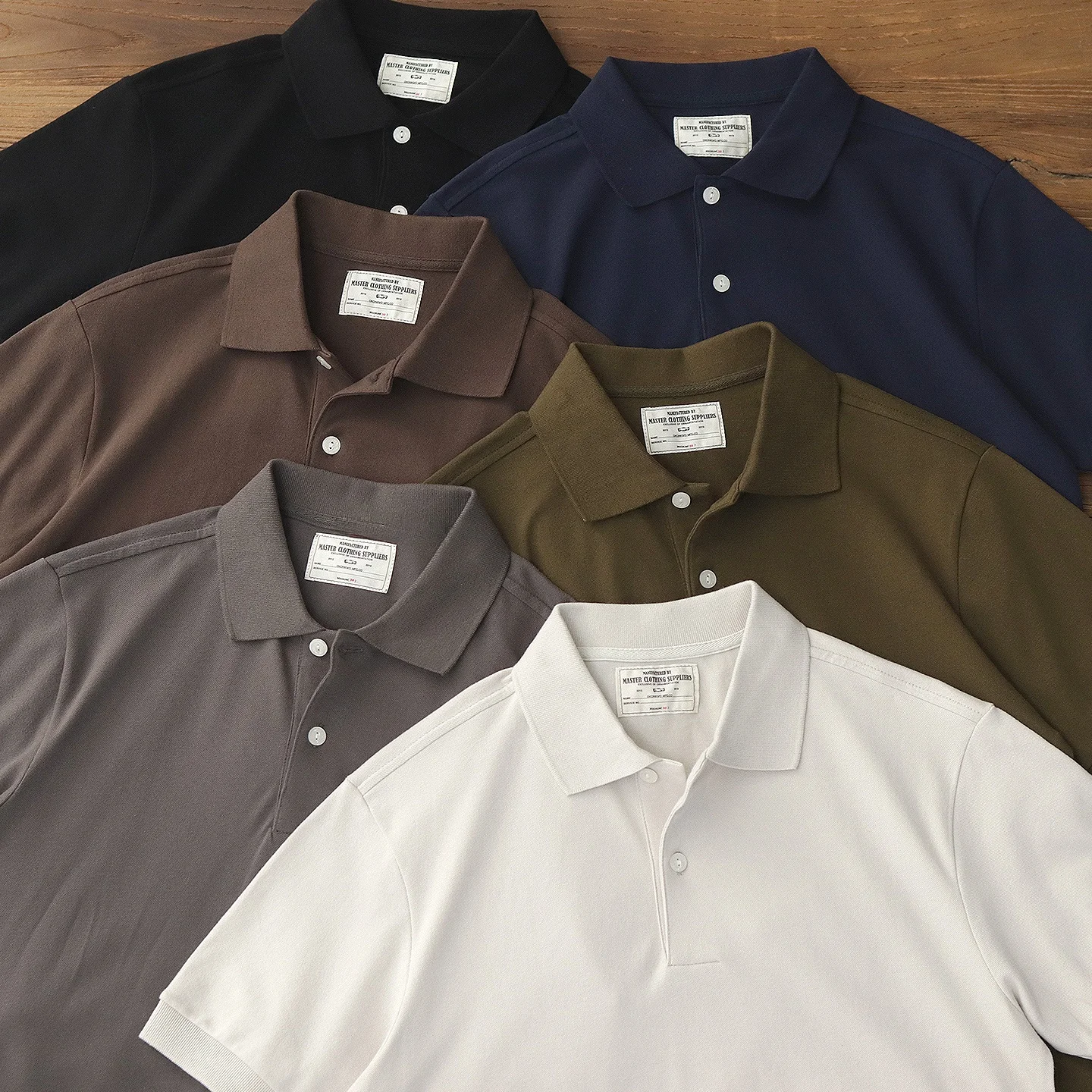 

American Retro Pique Cotton Busin Casual ey White Breathable irt ort Sve Men's Summer T-irt