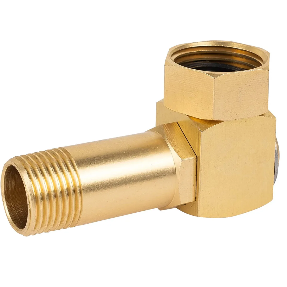Hourleey Garden Hose Adapter, Brass Replacement Parts Rotary Adapter