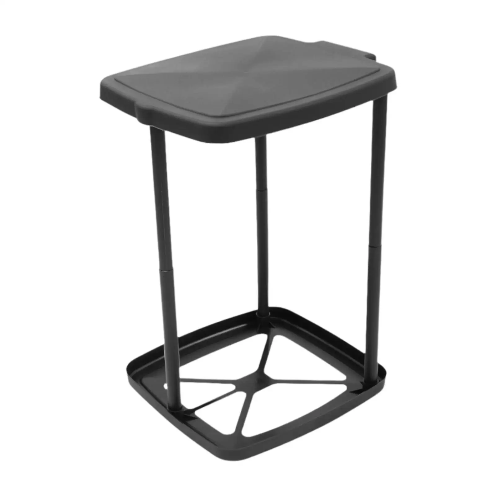 Trash Bag Holder Easy Storage Flip Lid Minimalist Creative Decor Foldable Organizer for Lawn Kitchen Leaves Recycling Picnic