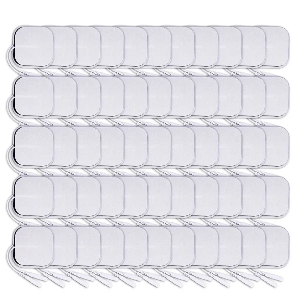 50pcs 100pcs Electrode Pads For EMS Nerve Muscle Stimulator Tens Acupuncture Physiotherapy Machine Body Massager Patch Sticker