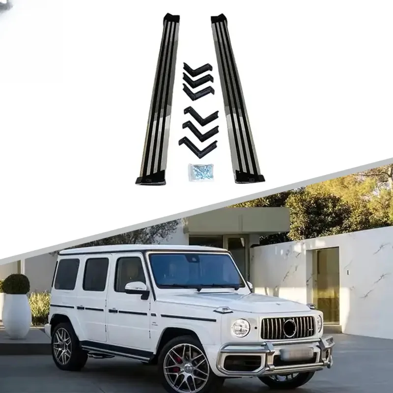 

For W463 2019-2022 G63 Style Stainless Steel Running Board