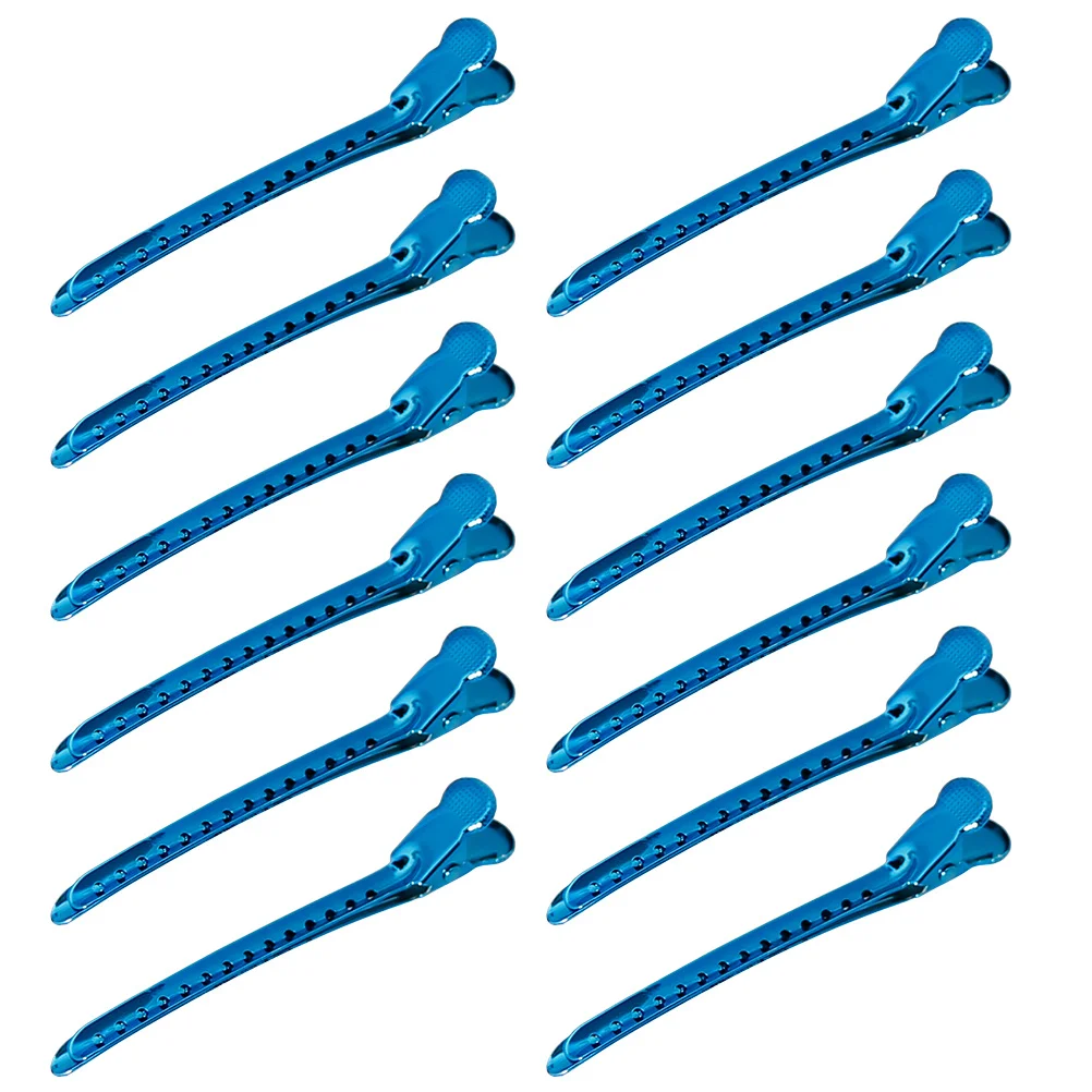 12 قطعة مقاطع تصفيف الشعر تقسيم المشابك لتصفيف قطع الصباغة صالون استخدام أدوات تقسيم الشعر دبابيس الشعر الحلاق