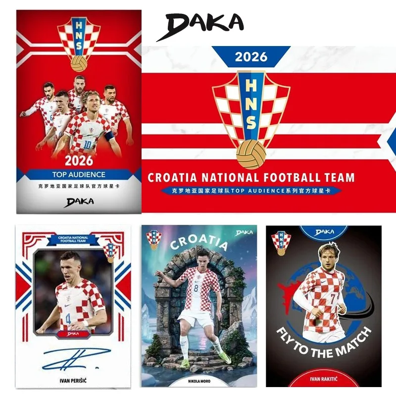 

Daka Croatian national team Football Collection Card 2025-2026 Real Madrid Barcelona Manchester Juventus Player Signature Card